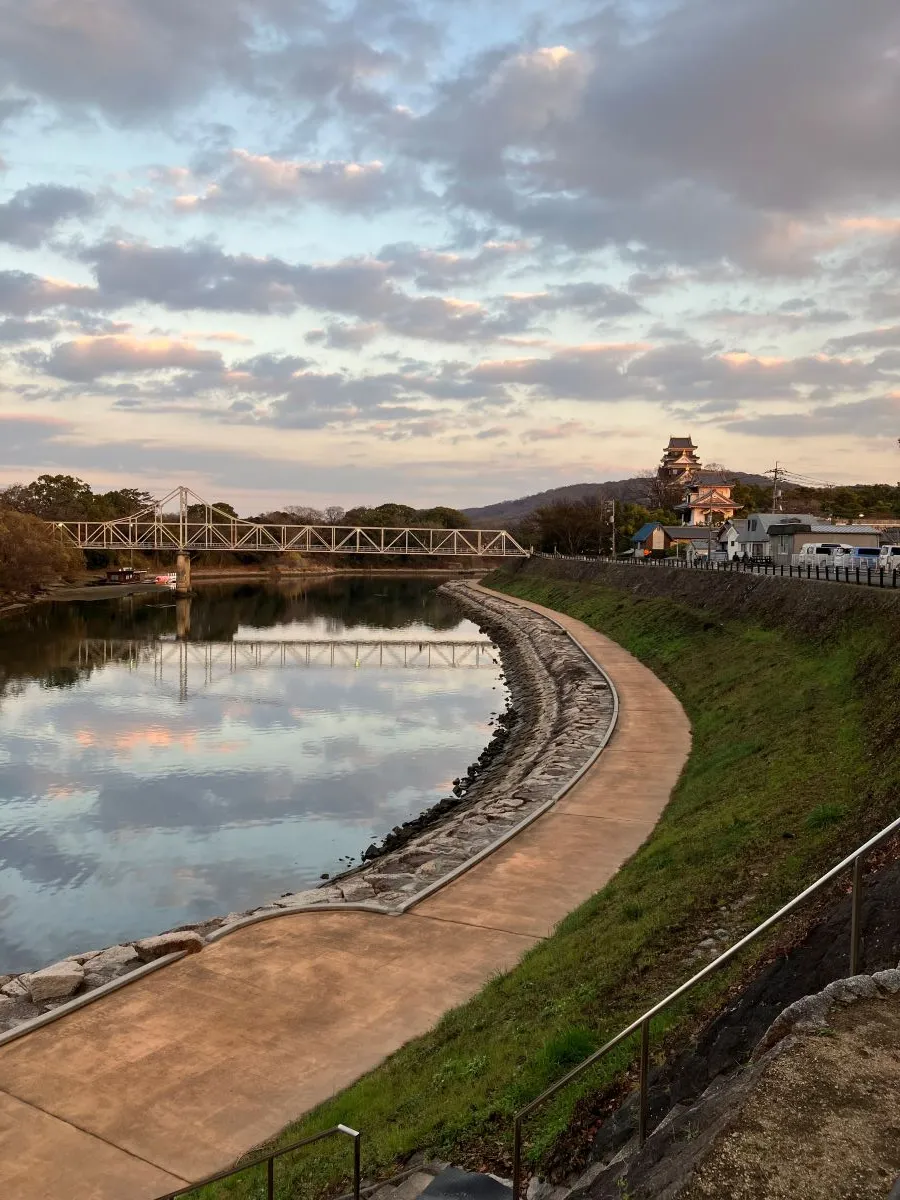 岡山城と旭川